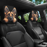 Housse de repose-tête de voiture personnalisée avec impression sur mesure, livraison directe, OEM, vente chaude, directement de l'usine