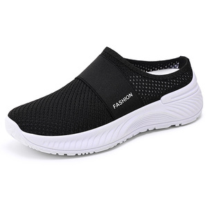 Mules à talons hauts pour femmes Jin Shiyuan, livraison directe transfrontalière, grandes tailles, décontractées, respirantes, <span class=keywords><strong>en</strong></span> maille, à enfiler, légères, été - Product Image 6