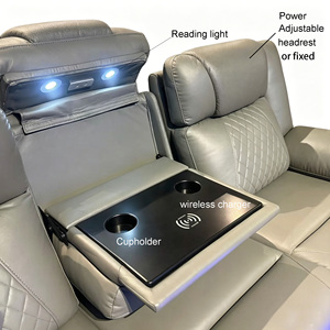 Sofá Eléctrico Moderno para Sala de Estar, Espuma de Alta Densidad, Cómodo, con Reposacabezas Eléctrico - Product Image 2