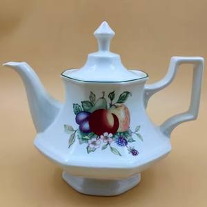 ชุดกาแฟเซรามิกและพอร์ซเลนลายดอกไม้ผลไม้สไตล์ยุโรปคลาสสิก - Product Image 6