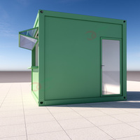 10FT Fast Food Mini Pop up Container Restaurant Modulaire Café Bière Boisson Bar Portable Mini Magasin
