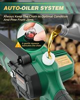 Gergaji mesin Mini tanpa kabel 6 inci, gergaji mesin genggam portabel untuk perawatan taman, kompatibilitas baterai 20V MAX DIY untuk pekerjaan kayu