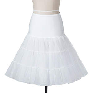 Femmes Blanc <span class=keywords><strong>Vintage</strong></span> Gothique Lolita Crinoline <span class=keywords><strong>Jupon</strong></span> <span class=keywords><strong>Tulle</strong></span> Puffy Slip <span class=keywords><strong>Jupon</strong></span> pour les Fêtes de Mariage Fluffy Jupe Évasée pour - Product Image 6