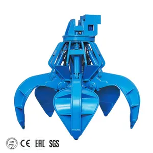 Electric wire rope clamshell hydraulic grab bucket 30 ton for crane excavator coal application