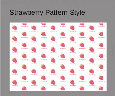 Fraise Motif Style