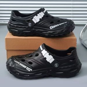 Nuevas zapatillas y zapatos de cueva para el verano de los hombres Antideslizante Suela gruesa Sensación de paso El vadeo puede estar mojado y no oler los pies - Product Image 4