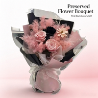 Bouquet de roses éternelles élégantes faites à la main, longue durée (3-5 ans), pour mariage, Saint-Valentin, fête des mères, boîte carrée LED, cadeau
