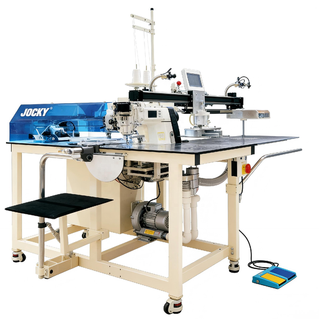 JK-A02AF Computerized Automatic Polo Shirt Cut Open Front Placket Sewing Machine Industrial