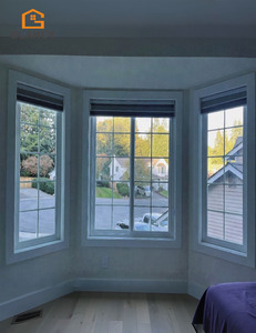 Fenêtre en <span class=keywords><strong>baie</strong></span> incurvée moderne avec cadre en aluminium, taille personnalisée, insonorisée, pour villa résidentielle - Product Image 5