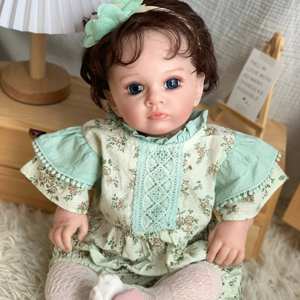 Bambola Reborn Liam Nera Carina 60cm, Realistica come una Principessa Neonata, Regalo per Bambini - Product Image 2