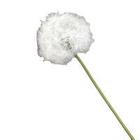 Bunga Sutra Dandelion Simulasi Sederhana Nordik, Bunga Kering Berkualitas, Rangkaian Bunga untuk Dekorasi Jendela, Seni Bunga Palsu