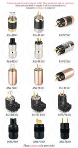 Connecteurs électriques plaqués or de haute qualité RASANTEK OEM ODM, prise mâle AC, prise audio HiFi, bricolage, haute fidélité, prise électrique européenne - Product Image 5