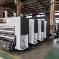 YSF-D Automatic Feeder Corrugated Cardboard Printer Machine With Rotary Die-Cutter Machine for Making Pizza Carton Box