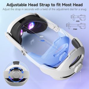 Convient pour Meta VR Accessories3 VR Glasses <span class=keywords><strong>Head</strong></span> Strap <span class=keywords><strong>Gravity</strong></span> Balance Replaceable Adjustable VR <span class=keywords><strong>Elite</strong></span> <span class=keywords><strong>Head</strong></span> Strap - Product Image 4