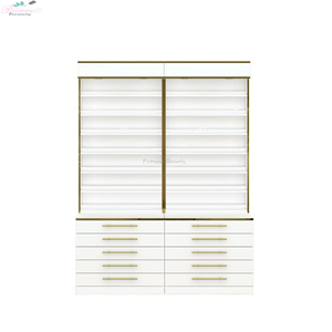 Tùy chỉnh gỗ hiện đại Sơn Móng Tay tủ giá sàn trang điểm gel sơn móng tay Hiển thị trường hợp với khóa - Product Image 4