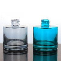 Bouteilles de diffuseur à roseaux en verre rondes personnalisées OEM ODM 100ml 150ml, vides et rechargeables, pour parfums et arômes, avec bouchon à vis