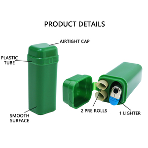 Bol en plastique portable pour accessoires, broyeur biodégradable, tubes pré-roulés, porte-briquet pour ensemble, combinaison aléatoire - Product Image 6