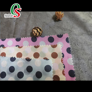 Bán buôn kỹ thuật số Dot in ấn Polyester Lót Vải nhuộm dệt kỹ thuật cho túi Dresses Hàng may mặc Trung Quốc nhà sản xuất nhà máy - Product Image 2