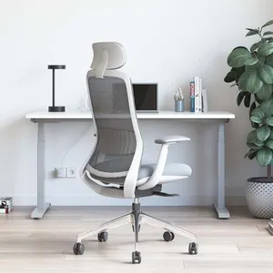 Melhor Qualidade Altura Ajustável Mesh Home High Quality Manager Desk Chair Cadeira de Escritório Ergonômico com Braços Móveis Cadeira