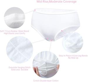 Ropa interior desechable de algodón para maternidad, empaquetado individualmente, antibacteriano, nuevo diseño transpirable para SPA médico de maternidad - Product Image 2