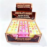Jouets Squishy en Chocolat Ultra Doux, Design Noël 2026, en PU à Remontée Lente, Jouets Anti-Stress et Fidget pour la Décompression