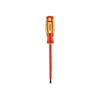 Tournevis diélectrique plat MASTER 72 TRUPER, manche en plastique uni, isolé, antidérapant, 1/4" x 6"