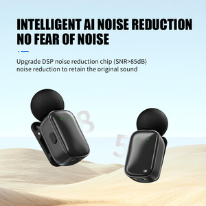 Microphone cravate sans fil Aurora Sound Mini8, léger, en métal, à condensateur, avec suppression du bruit et éclairage RGB <span class=keywords><strong>pour</strong></span> <span class=keywords><strong>téléphone</strong></span> et appareil photo - Product Image 4