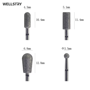 WELLSTRY – fraises de <span class=keywords><strong>manucure</strong></span>, outil de nettoyage des cuticules, foret à ongles en diamant, fraise - Product Image 3