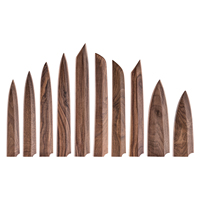 Juego de Cuchillos para Sashimi de Alta Calidad con Funda Magnética de Madera de Nogal, Protector de Cuchillas para Cocina