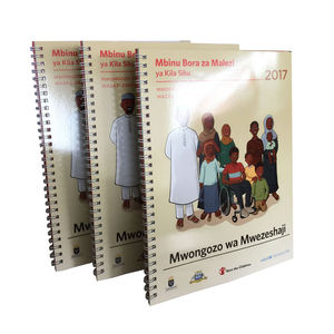 Livre scolaire bon marché à spirale, reliure souple, impression offset - Product Image 1