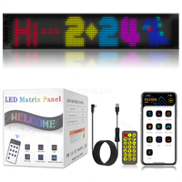 Vente en gros programmable App Control Led Film écran personnalisé lumière LED affichage panneau publicitaire voiture lumière yeux LED pour camion