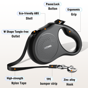 <span class=keywords><strong>Correa</strong></span> Retráctil para <span class=keywords><strong>Perro</strong></span> de Nailon <span class=keywords><strong>Personalizada</strong></span>, de Alta Resistencia, Antideslizante, Sin BPA, Manos Libres, de 3m, 5m, 8m, OEM - Product Image 3