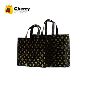 32*27*10cm 40*30*10cm 45*33*12cm stratification pas cher non tissé sacs à provisions cuivre stockage expédition rapide - Product Image 1