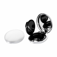 Emballage cosmétique OEM, forme ronde, argenté, pour fond de teint crème BB, étuis coussin d'air avec miroir, couleur nude, prix