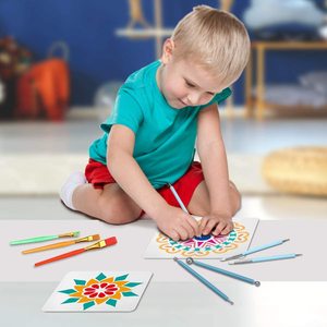 Mandala Dotting <strong>Tools</strong> Kit Painting <strong>Tool</strong> Kits Brushes Paint Tray Mandala <strong>Tools</strong> for Rocks Coloring Drawing and Drafting - Product Image 6