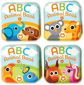 Livre de bain écologique EVA pour bébé, livre de bain personnalisé étanche pour bébé sans BPA, livres de bain magique
