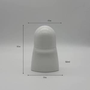 स्टॉक में कारखाने थोक 30 मिलीलीटर 50 मिलीलीटर सफेद पी सॉफ्ट टच रोल-ऑन एंटीपरसर्वेट फ्लैट ट्यूब प्लास्टिक रोलर बॉल डिओडोरेंट बोतल - Product Image 4