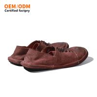 Mocassins de pêcheur pour hommes en cuir véritable italien faits à la main, style rétro, respirants, décontractés, pour l'été, vente en gros d'usine