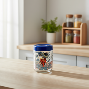 Tarro de Vidrio para Almacenamiento Excelsa Multicolor Kimono 10x13.5x10 cm Hecho en Italia Modelo 66144 - Product Image 3