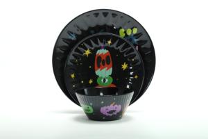 Cadılar bayramı dekorasyon kırılmaz melamin tabak hile veya tatil partisi için şeker tabağı servis tabağı tedavi - Product Image 2