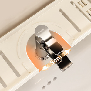 Organizzatore Multifunzionale Verticale per Rubinetto, <span class=keywords><strong>Mensola</strong></span> per Cosmetici, Accessori per Cucina e <span class=keywords><strong>Bagno</strong></span> - Product Image 3