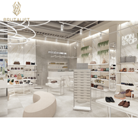Magasin de chaussures moderne Design d'intérieur Vente au détail Chaussettes Salle d'exposition Magasin de chaussures Présentoir de meubles Présentoir de chaussures