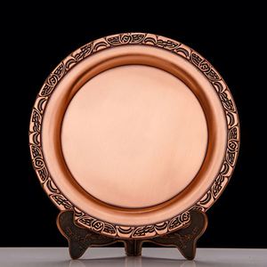 Customized Brass Gold Silver, Bronze Metal <b>Plaque</b> Award Souvinir Plate Aluminum Plates Round Gift Souvenir Plate/ - Product Image 1