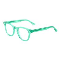 Lunettes en acétate Transparent, 1 paire, verres optiques transparents, à monture transparente, pour hommes et femmes, myopie