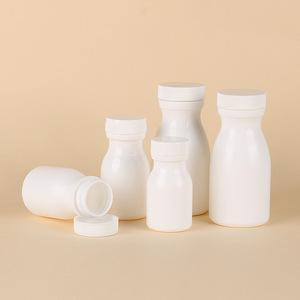 ขวด HDPE คอแคบ ขนาด 40 มล. 70 มล. 150 มล. ขวดแคปซูลแบบกำหนดเองสำหรับบรรจุภัณฑ์ยาและผลิตภัณฑ์เพื่อสุขภาพ พร้อมฝาเกลียว - Product Image 1