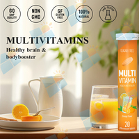 Comprimés Effervescents de Multivitamines Vitamine C Biologiques à l'Orange, avec Minéraux, pour l'Immunité, OEM/ODM/OBM