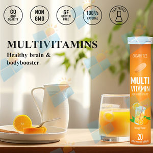 Tablet Effervescent Vitamin C <span class=keywords><strong>Multivitamin</strong></span> OEM/ODM/OBM tablet Effervescent <span class=keywords><strong>Multivitamin</strong></span> oranye organik dengan mineral - Product Image 3