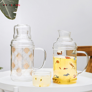 Fabriqué <span class=keywords><strong>à</strong></span> la main de haute qualité résistant <span class=keywords><strong>à</strong></span> la chaleur avec couvercle de tasse <span class=keywords><strong>carafe</strong></span> <span class=keywords><strong>à</strong></span> café infusée <span class=keywords><strong>à</strong></span> <span class=keywords><strong>froid</strong></span> en verre - Product Image 3