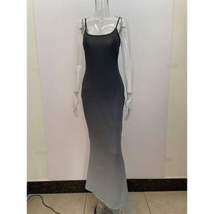 2023 New Summer Sexy <strong>Long</strong> Dresses Bandage Sundress Women Ribbed Bodycon Knitted Cotton Casual <strong>Long</strong> Maxi <strong>Slip</strong> - Product Image 2