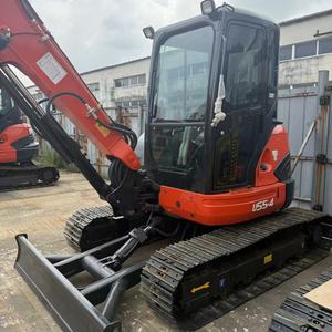 Mini-excavatrice sur chenilles U55 d'occasion, équipement agricole de 5,5 tonnes avec PLC et moteur, modèle 2022, excellent état, origine Japon - Product Image 5